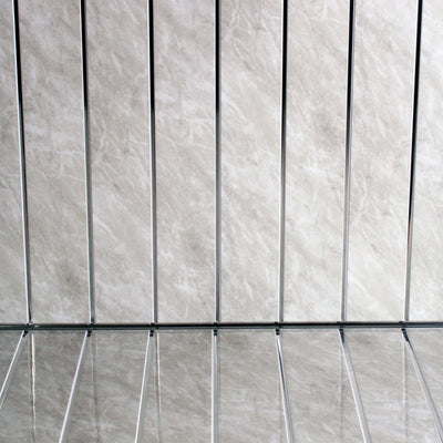 Grey Marble chrome pvc cladding shower panels 