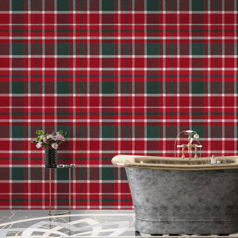 Red Tartan 10mm (1m wide x 2.4m high)