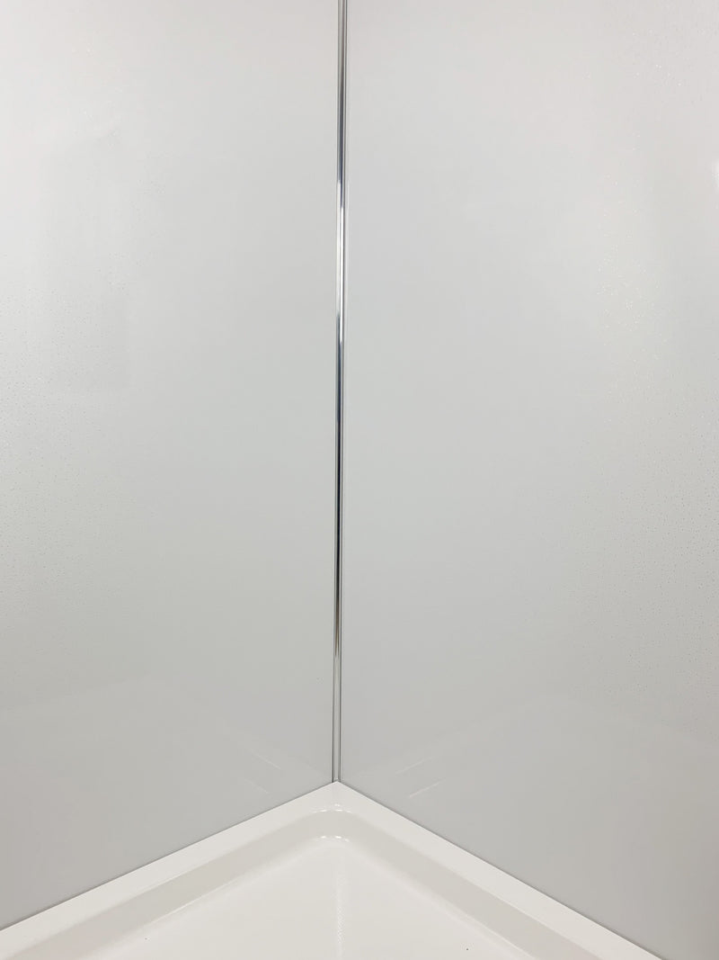 White Rain 1m Wide PVC Cladding 10mm