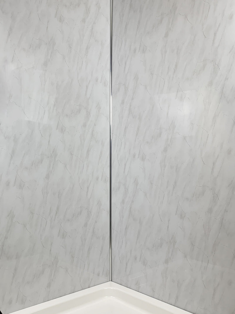 Pastel Grey 1m Wide PVC Cladding 10mm