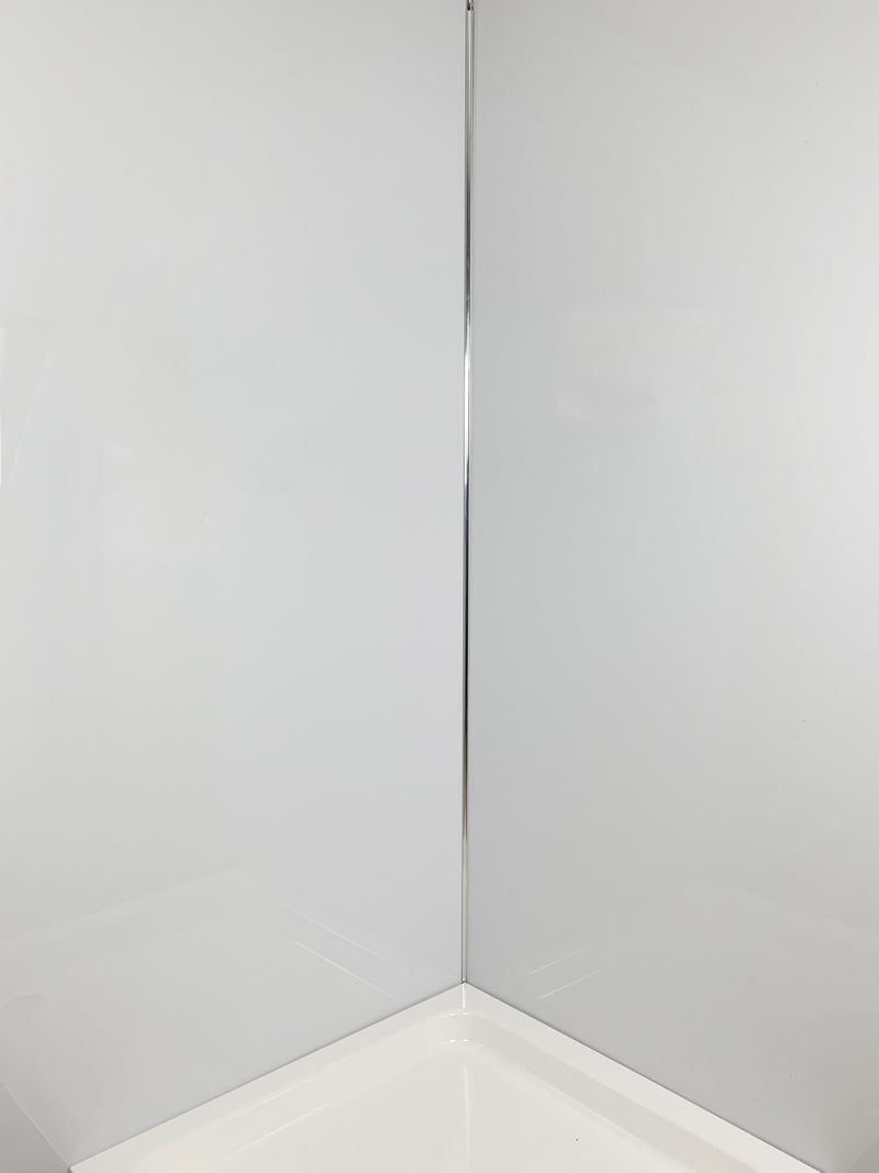white gloss 1m wide pvc cladding shower panels wall panels
