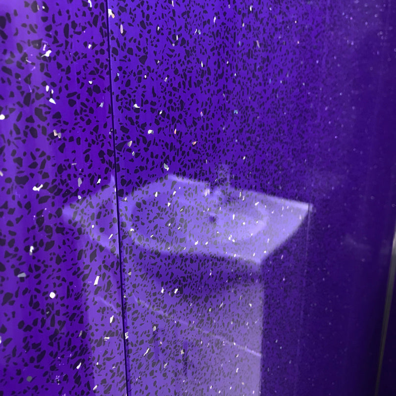 5mm Purple Sparkle | PVC Waterproof Wet Room Cladding | Bath Clad