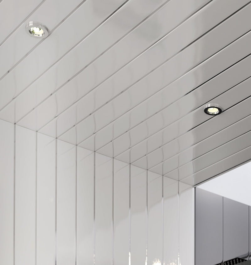 Twin Chrome Ceiling Cladding