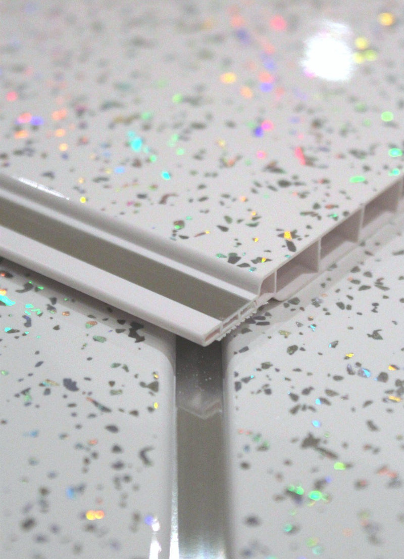 White Sparkle with Chrome